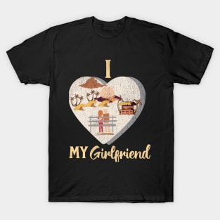 I love my girlfriend Valentine T-Shirt